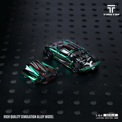 (Pre-Order)(TT644817) Koenigsegg One:1 (Metallic Green)
