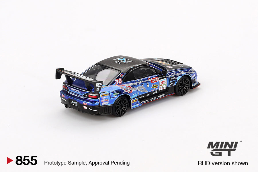 (MGT00855-BL) Nissan Silvia S15 D-MAX #70 D-MAX Racing 2023 D1 Grand Prix