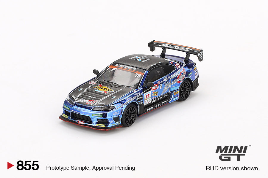 (MGT00855-BL) Nissan Silvia S15 D-MAX #70 D-MAX Racing 2023 D1 Grand Prix
