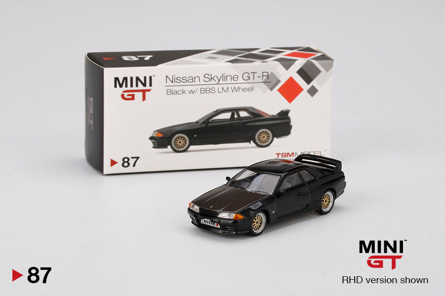 (MGT00087) - Nissan Skyline GT-R (R32) Black w/ BBS LM Wheel (Box Version)