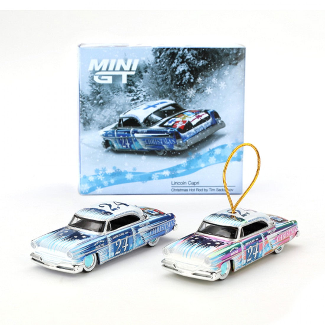 (MGT00888) - Lincoln Capri Christmas Hot Rod by Tim Sadchikov