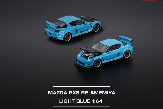 (Pre-Order) (PR640270) MAZDA RX-8 RE-AMEMIYA - LIGHT BLUE