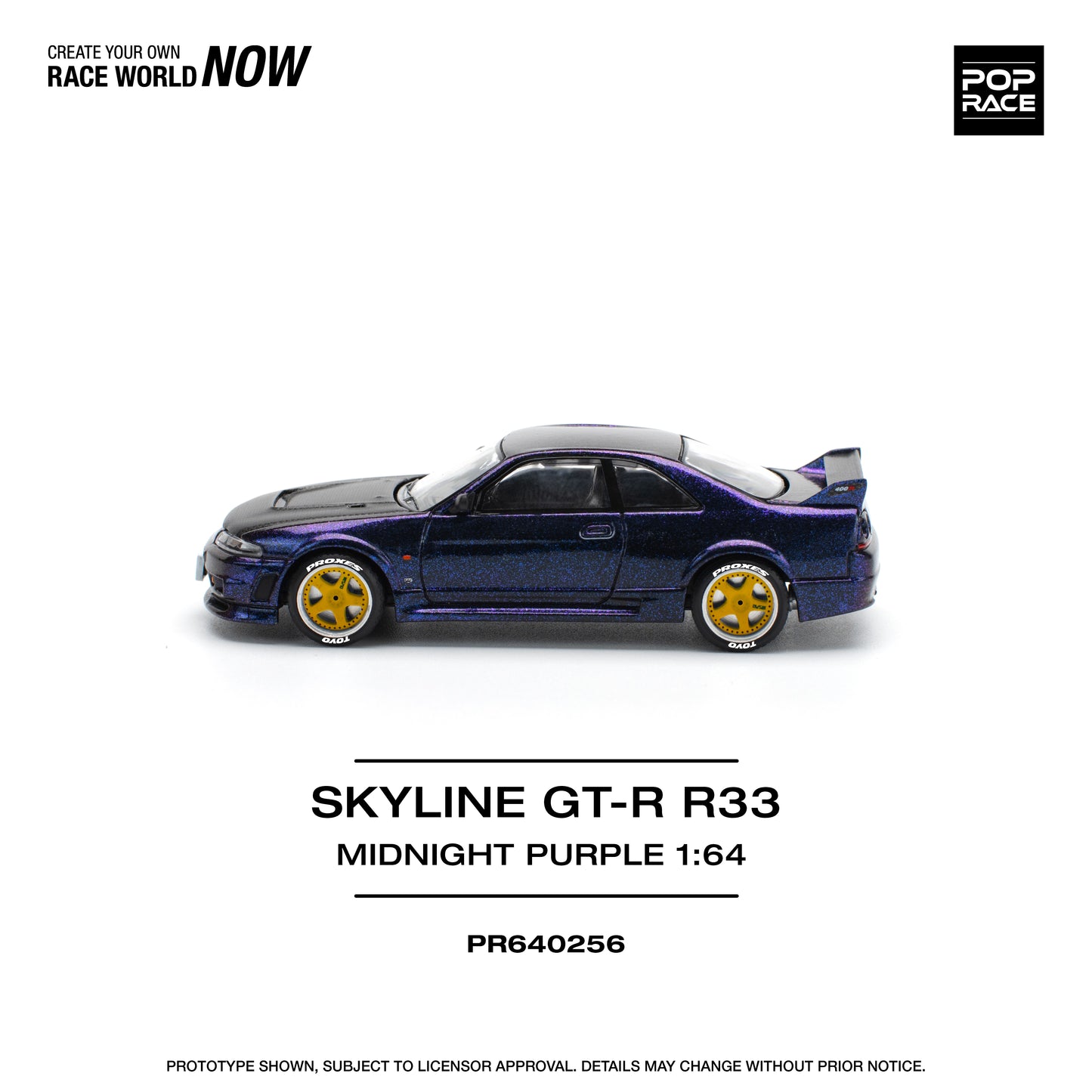(Pre-Order) PR640256 SKYLINE GT-R R33 NISMO - MIDNIGHT PURPLE