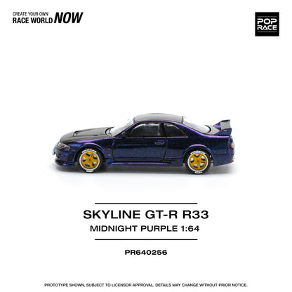 (Pre-Order) PR640256 SKYLINE GT-R R33 NISMO - MIDNIGHT PURPLE