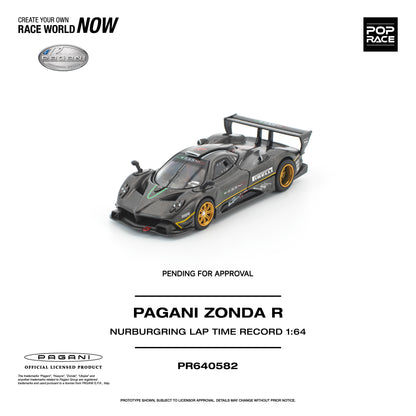 POP RACE 1:64 Pagani Zonda R Nurburgring Lap Time Record (PR640582) - Front View
