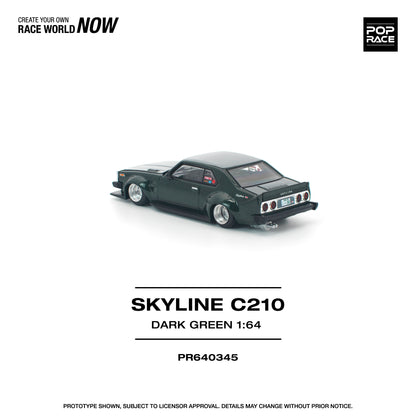 (Pre-Order) (PR640345) SKYLINE C210 DARK GREEN