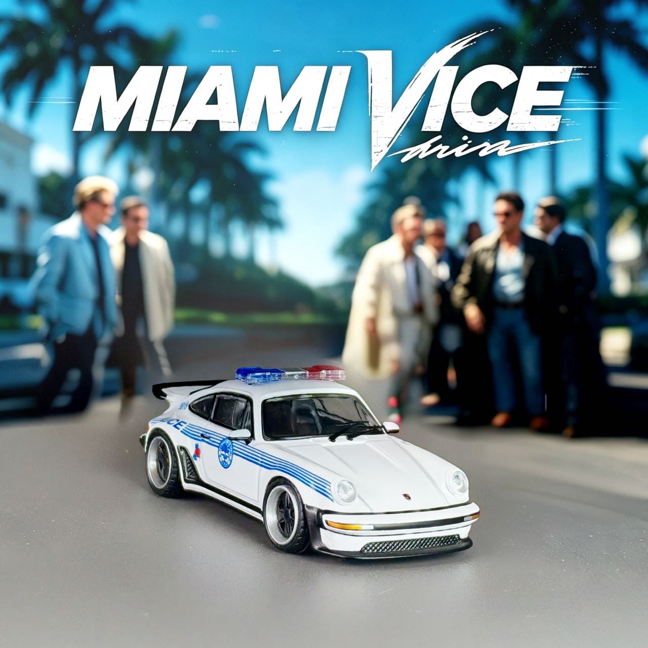 (Pre-Order) Rhino Model - Porsche 911 Turbo  930 (Miami Vice Livery)