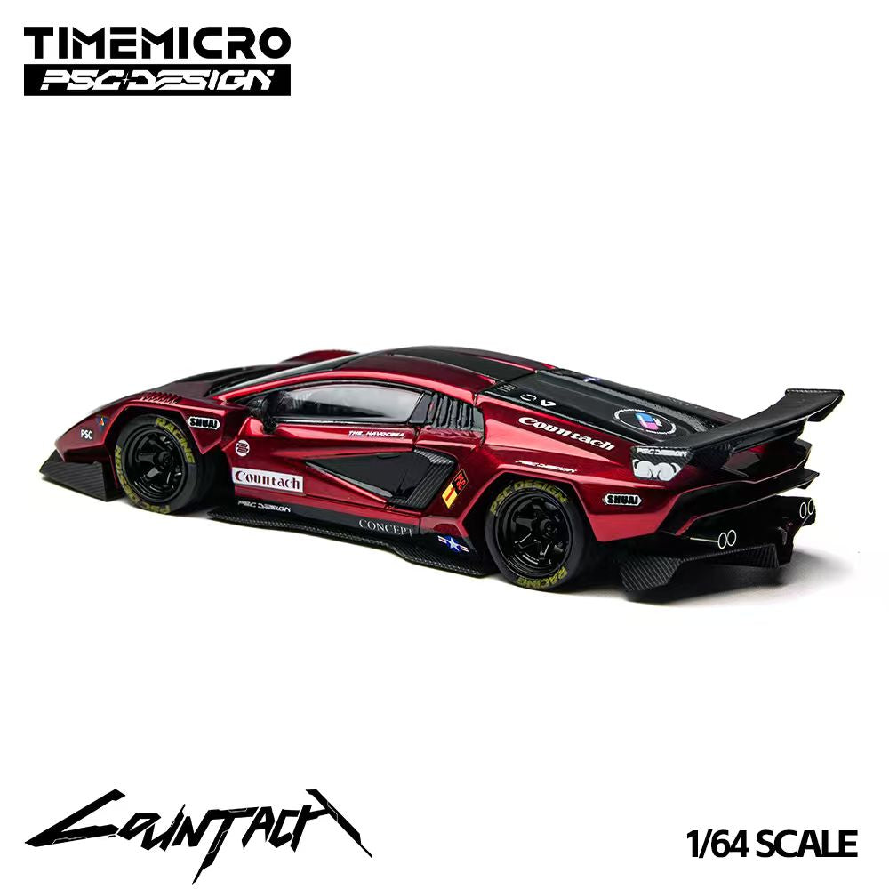 TM647705 Time Micro Lamborghini Countach V Scarlet - 1:64 Scale