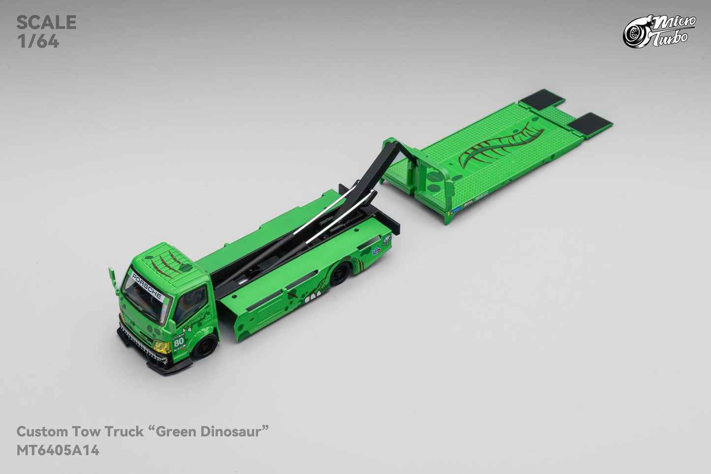 (MT6405A14) Microturbo Custom Hauler - Green Dino (Rexy)