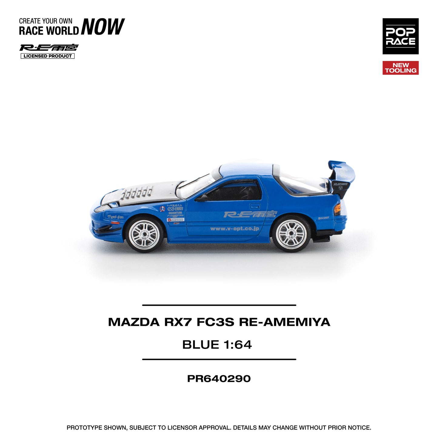 (Pre-Order) (PR640290) MAZDA RX7 (FC3S) RE-AMEMIYA BLUE