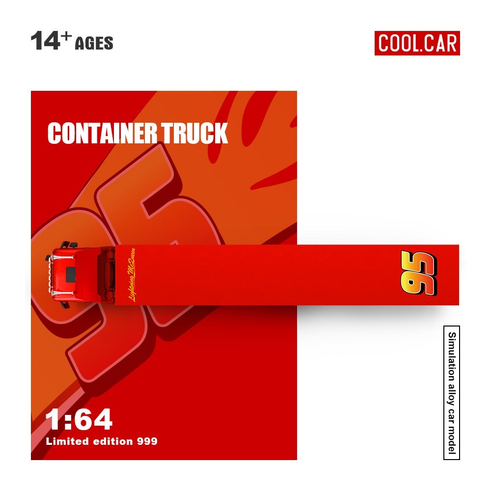 (Pre-Order)(CC644029) Scania Container Truck - Lightning McQueen Livery