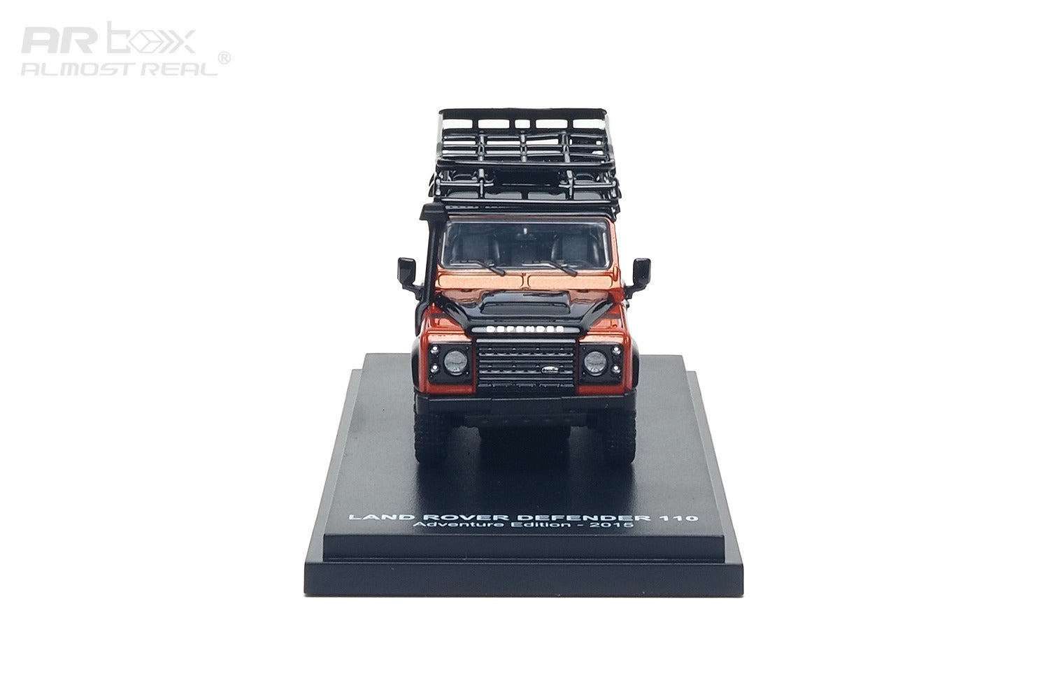 AR Box 1:64 Land Rover Defender 110 Adventure Edition 2015 Orange (AR610301001) - Front View - 1