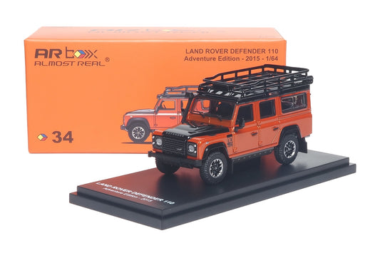 AR Box 1:64 Land Rover Defender 110 Adventure Edition 2015 Orange (AR610301001) - Overview