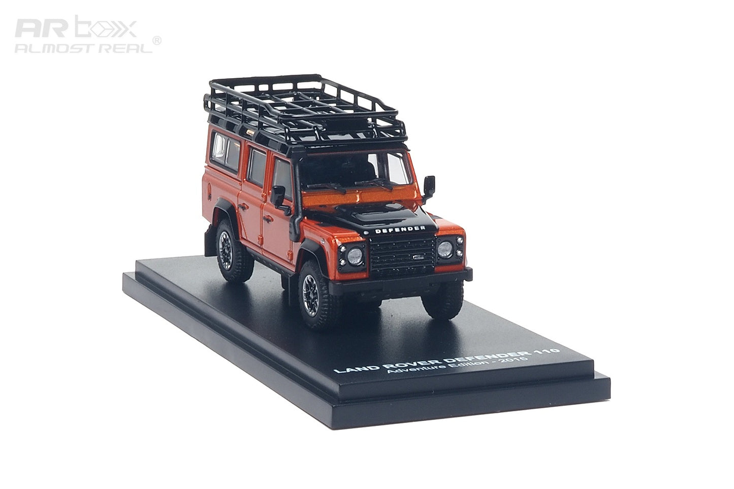 AR Box 1:64 Land Rover Defender 110 Adventure Edition 2015 Orange (AR610301001) - Rear View - 2