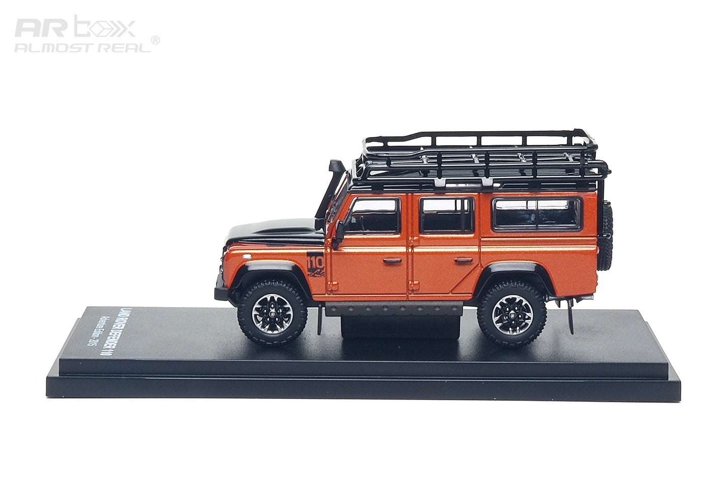 AR Box 1:64 Land Rover Defender 110 Adventure Edition 2015 Orange (AR610301001) - Side View - 2