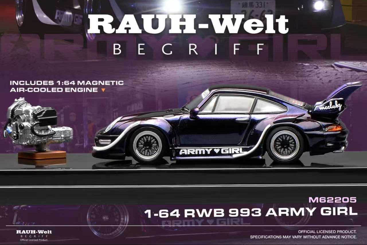 (Pre-Order) (M62205) RWB 993 Army Girl (Purple) + Engine
