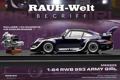 (Pre-Order) (M62205) RWB 993 Army Girl (Purple) + Engine