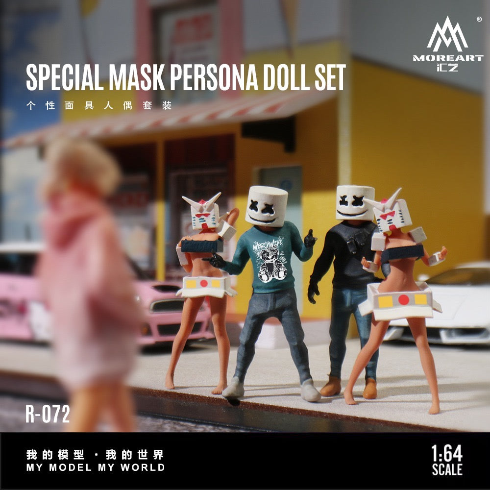 (Pre-Order) (MO223072) Personalised Mask Figure Set Resin