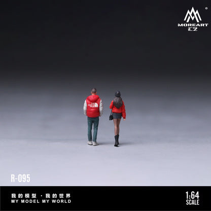 (Pre-Order) (MO223095) Winter Walk Couple Set Realistic Resin Model