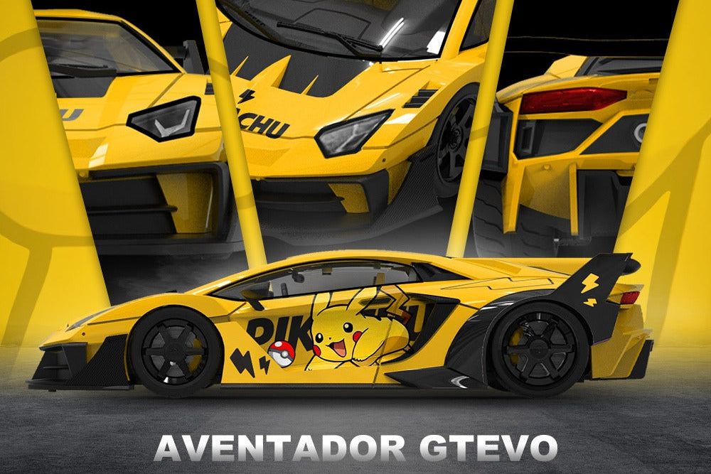 (Pre-Order)(CC643833) Lamborghini GTEVO (Pikachu Livery)