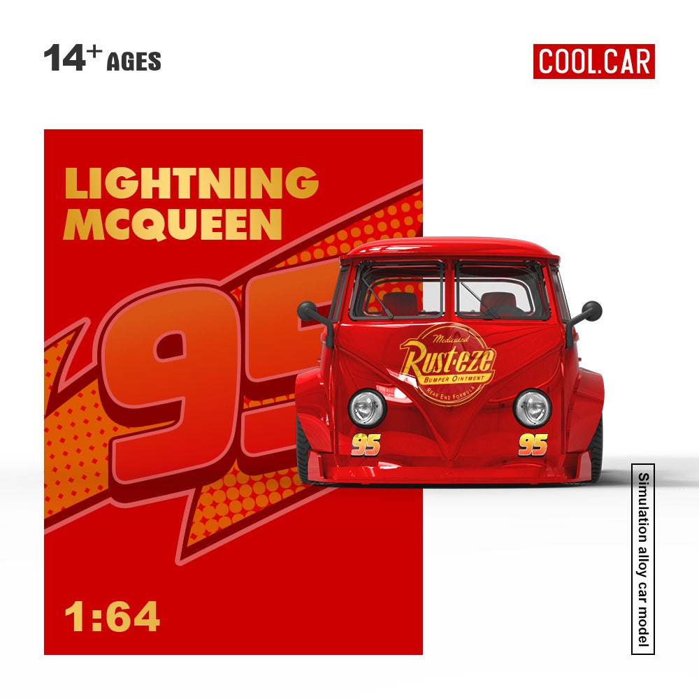 (Pre-Order)(CC643923) Volkswagen T1 pickup truck - McQueen Livery