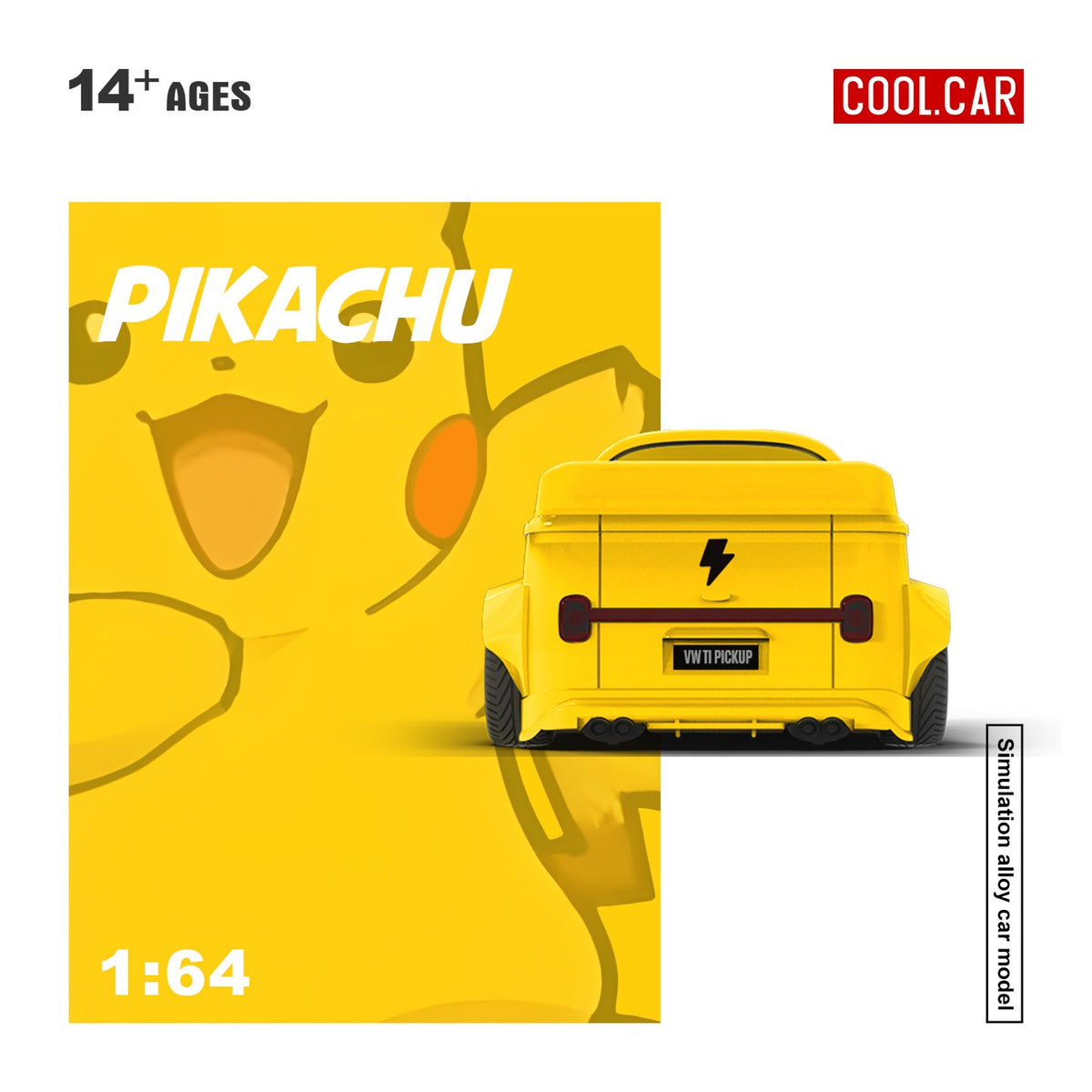 (Pre-Order)(CC643924) Volkswagen T1 pickup truck - Pikachu Livery