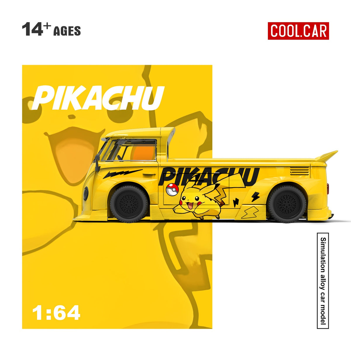 (Pre-Order)(CC643924) Volkswagen T1 pickup truck - Pikachu Livery