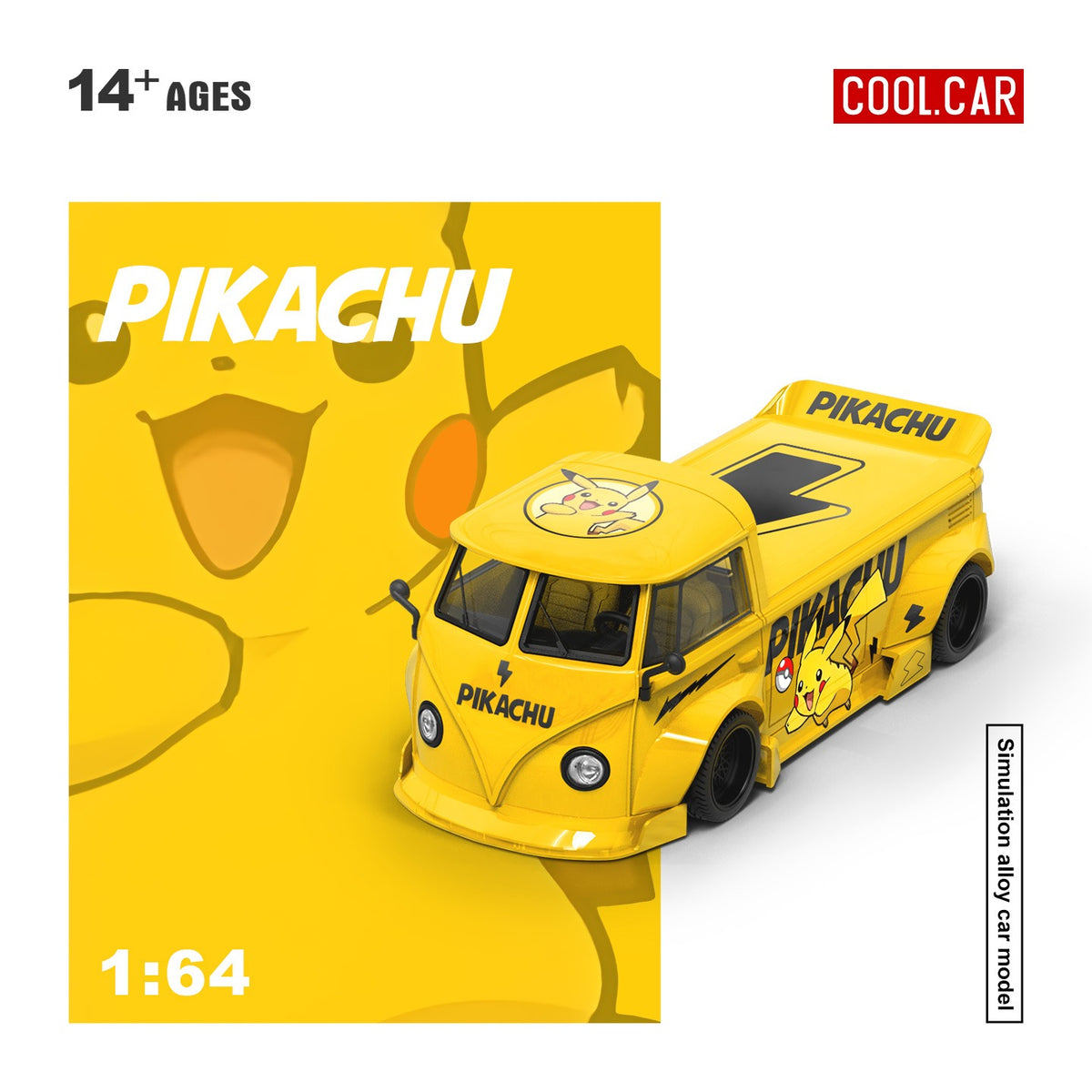 (Pre-Order)(CC643924) Volkswagen T1 pickup truck - Pikachu Livery