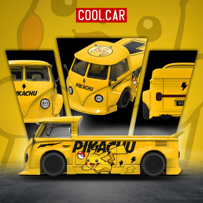 (Pre-Order)(CC643924) Volkswagen T1 pickup truck - Pikachu Livery