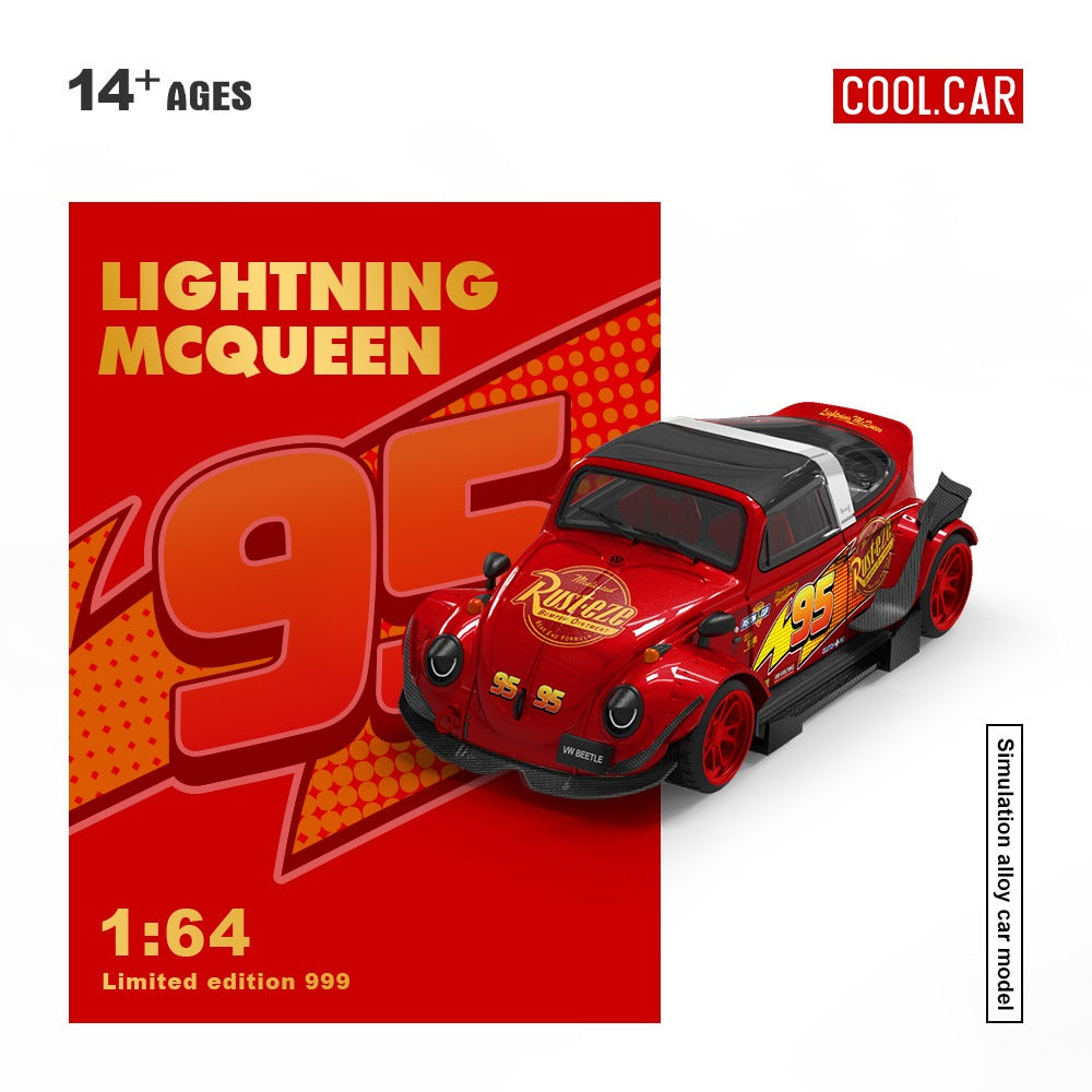(CC646233) VW Beetle (Lightning McQueen Livery)