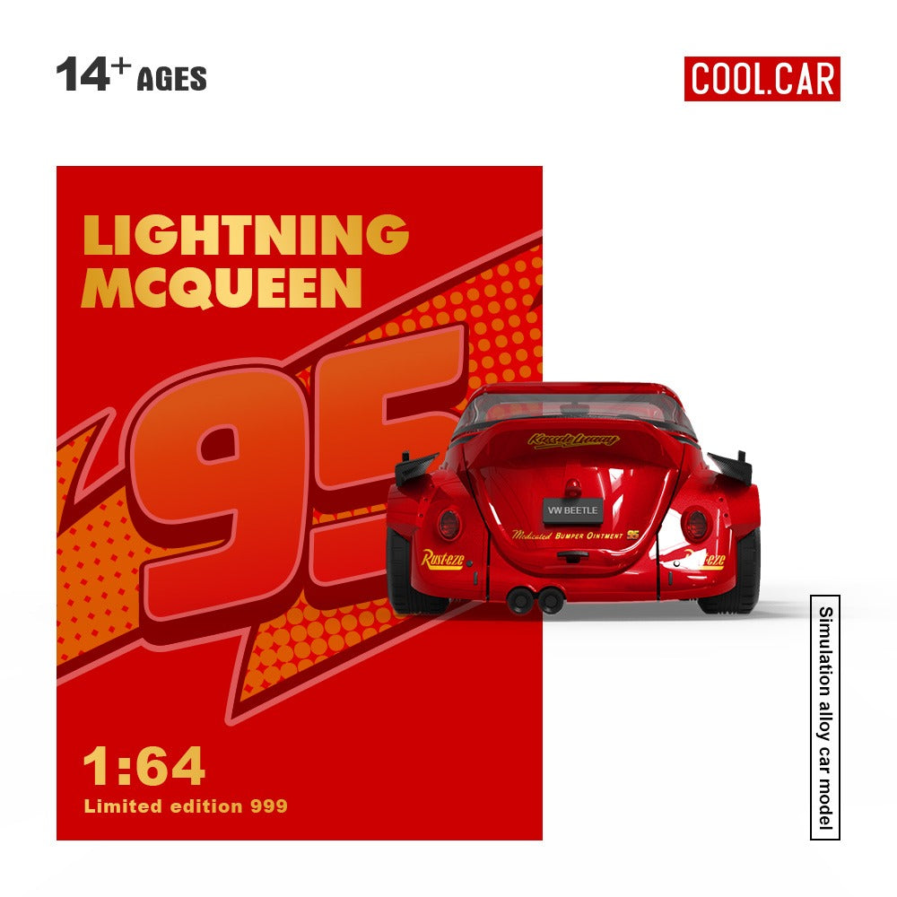 (CC646233) VW Beetle (Lightning McQueen Livery)