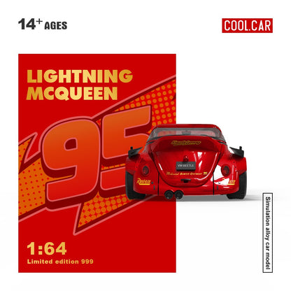 (CC646233) VW Beetle (Lightning McQueen Livery)