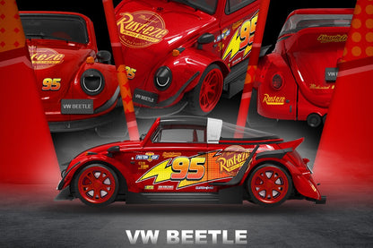 (CC646233) VW Beetle (Lightning McQueen Livery)