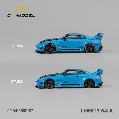 (CM64-35RR-07) Nissan LBWK 35GTRR LBWK Super Silhouette (Baby Blue)