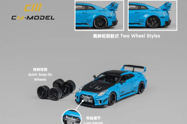 (CM64-35RR-07) Nissan LBWK 35GTRR LBWK Super Silhouette (Baby Blue)