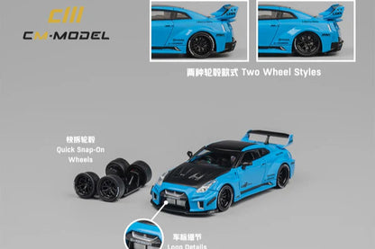 (CM64-35RR-07) Nissan LBWK 35GTRR LBWK Super Silhouette (Baby Blue)