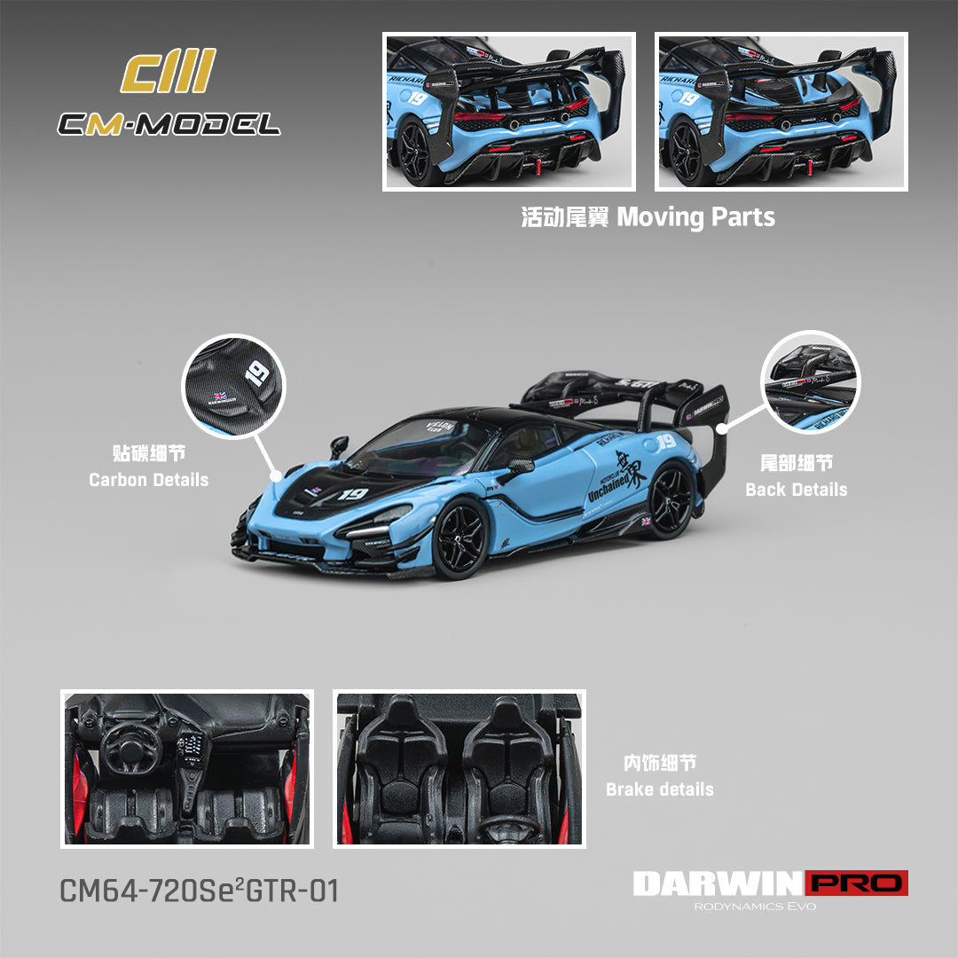 (Pre-Order) (CM64-720SeGTR-01) DarwinPRO 720Se²GTR-01 Blue