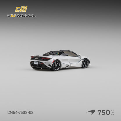 (Pre-Order)(CM64-750S-02) Mclaren 750S Spider Silica White