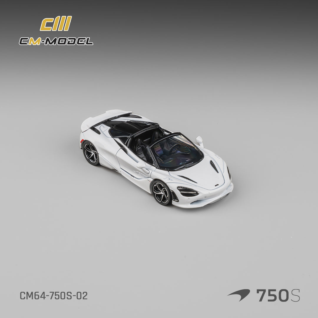 (Pre-Order)(CM64-750S-02) Mclaren 750S Spider Silica White