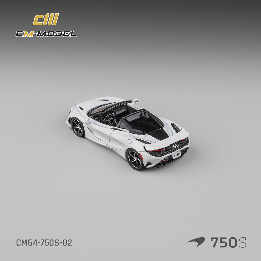 (Pre-Order)(CM64-750S-02) Mclaren 750S Spider Silica White