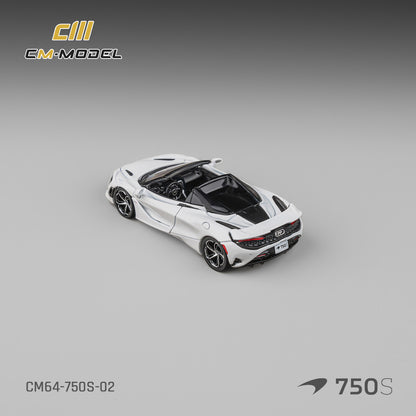 (Pre-Order)(CM64-750S-02) Mclaren 750S Spider Silica White