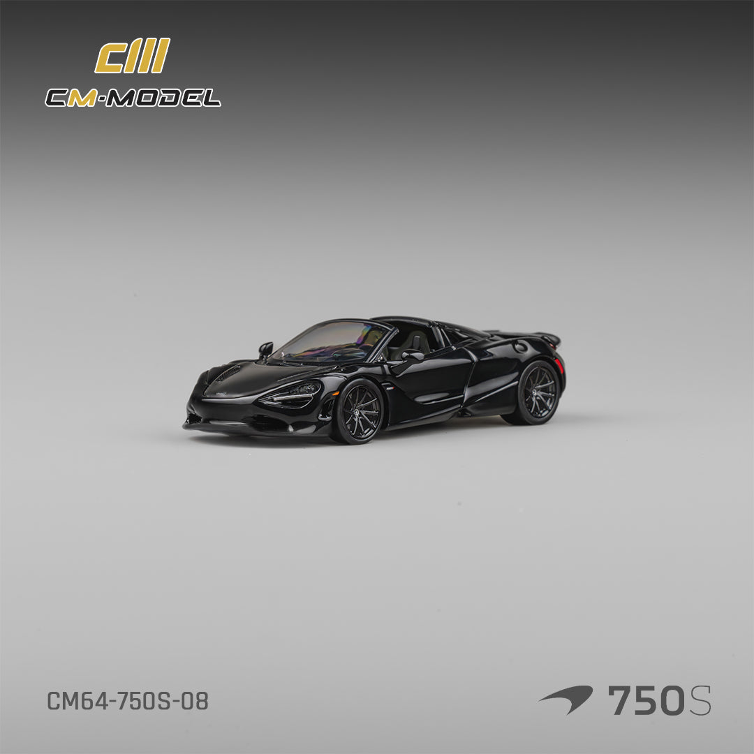 (Pre-Order) (CM64-750S-08) Mclaren 750S Spider Onyx Black