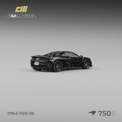 (Pre-Order) (CM64-750S-08) Mclaren 750S Spider Onyx Black