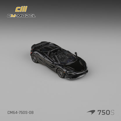 (Pre-Order) (CM64-750S-08) Mclaren 750S Spider Onyx Black
