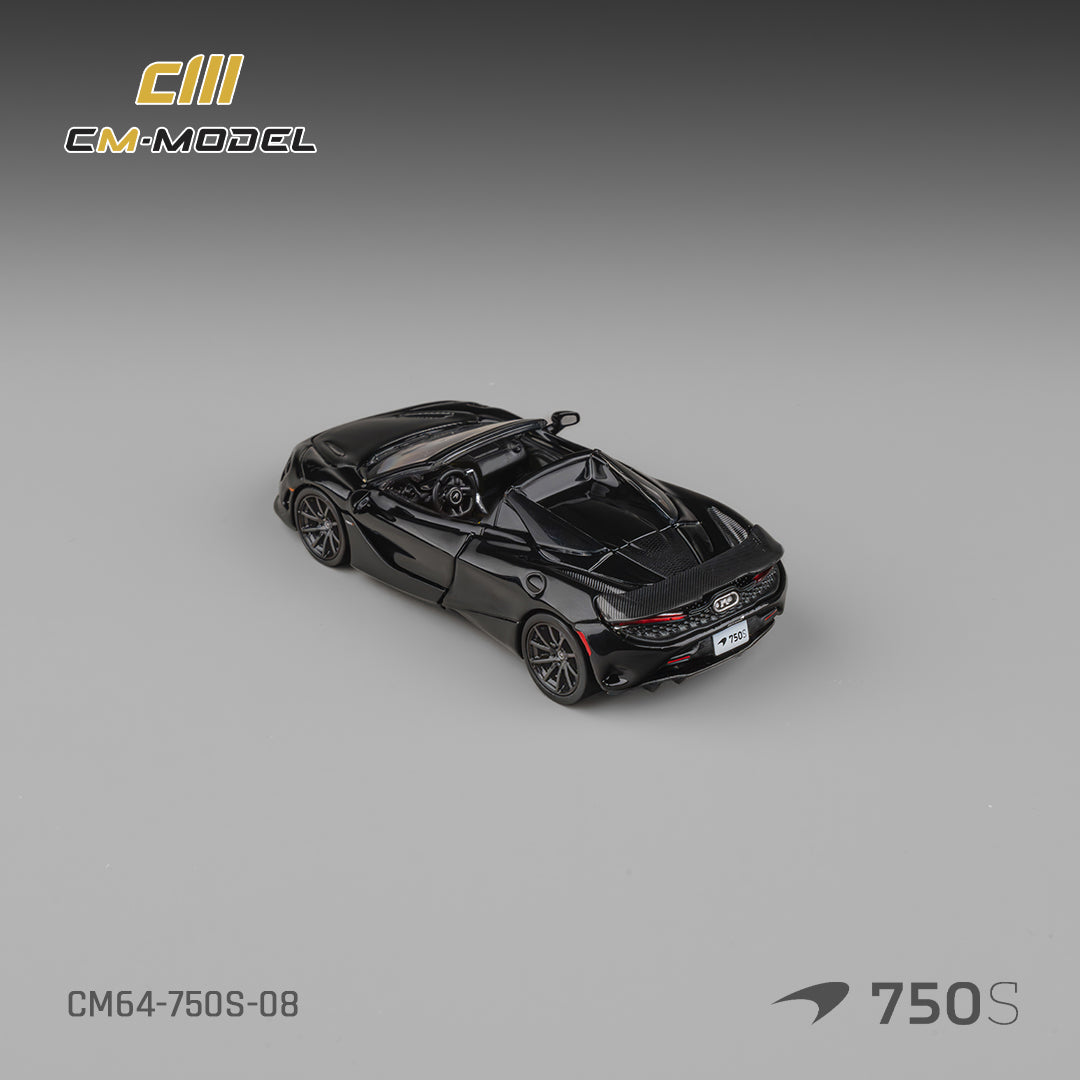 (Pre-Order) (CM64-750S-08) Mclaren 750S Spider Onyx Black