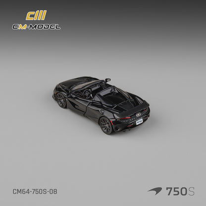 (Pre-Order) (CM64-750S-08) Mclaren 750S Spider Onyx Black