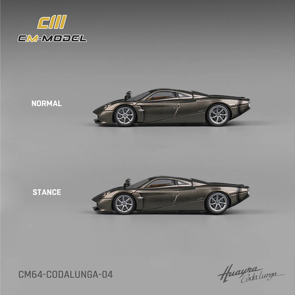 (CM64-Codalunga-04) - 1:64 Pagani Codalunga - Gunmetal Grey
