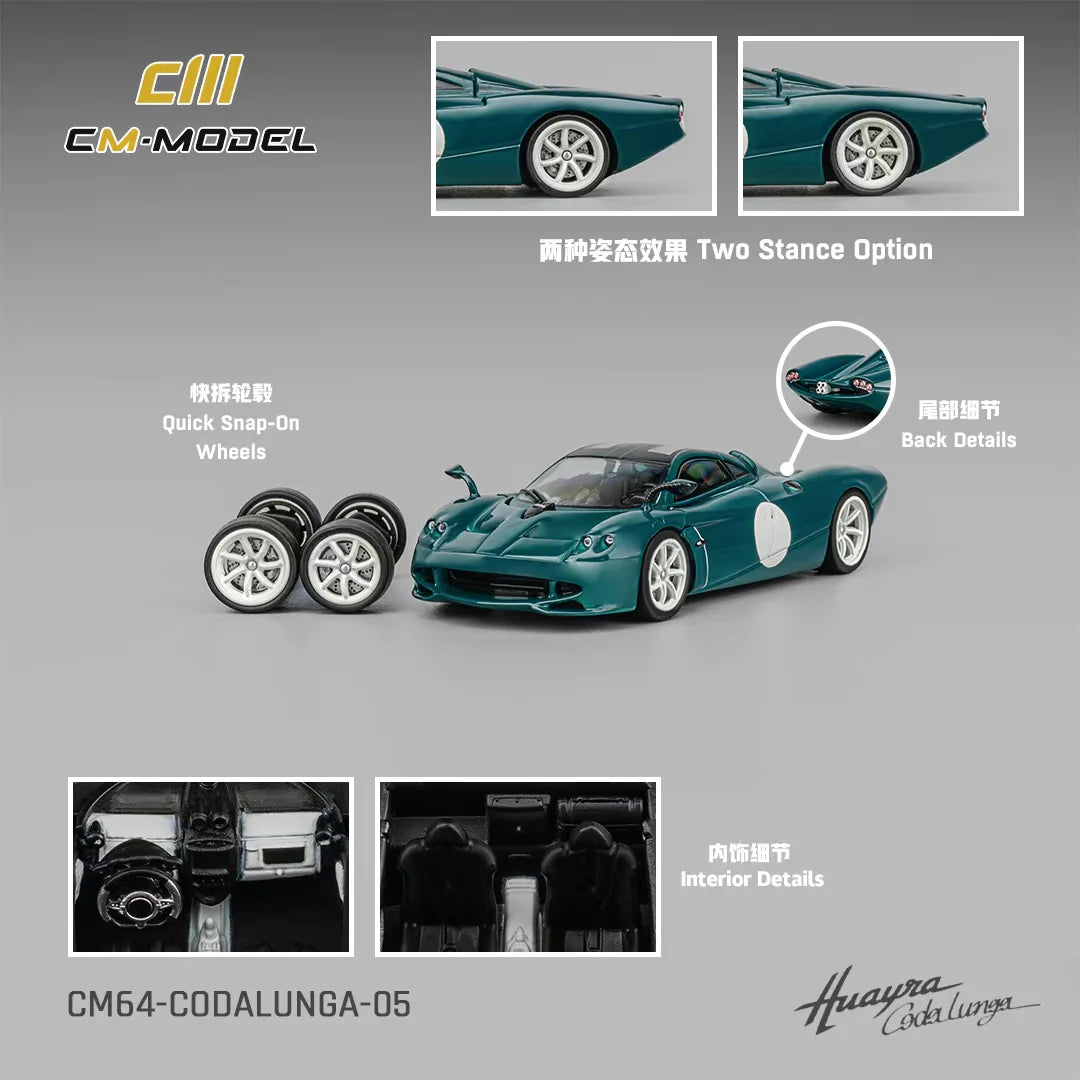 (CM64-Codalunga-05) - Pagani Codalunga - Green