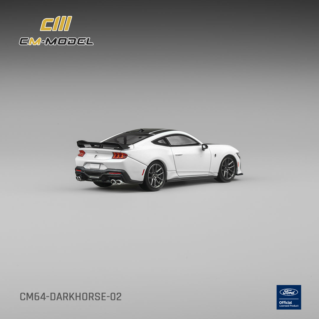 (Pre-Order) (CM64-Darkhorse-02) Ford Mustang DarkHorse Oxford White