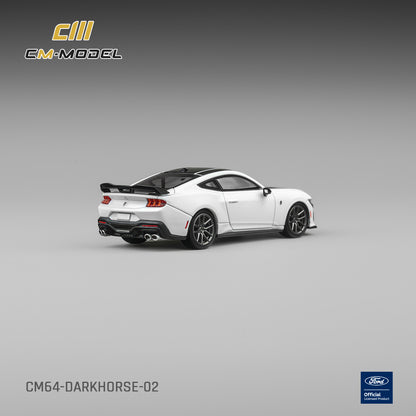 (Pre-Order) (CM64-Darkhorse-02) Ford Mustang DarkHorse Oxford White